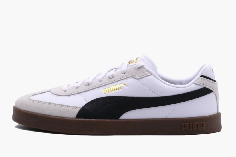 Puma Club II Era Unisex Sneakers Λευκά, Μαύρα, Εκρού, Καφέ