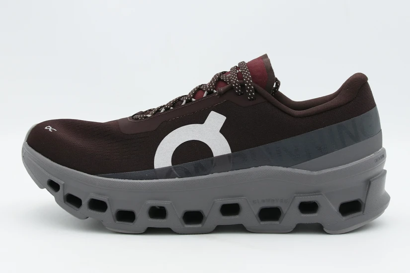 On Cloudmonster 1 Ανδρικά Sneakers Μπορντό, Γκρι Σκούρο, Λευκά