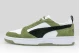 Puma Rebound V6 Low Ανδρικά Sneakers Λαδί, Μαύρα, Λευκά