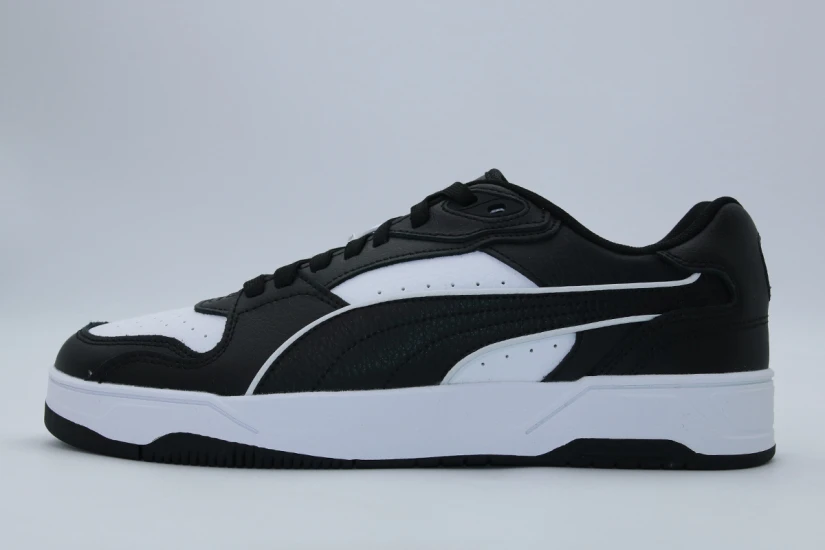 Puma RBD Break Low Ανδρικά Sneakers Λευκά, Μαύρα