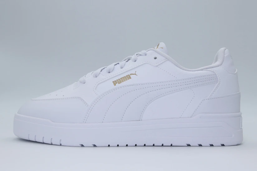 Puma Shuffle Downtown Ανδρικά Sneakers Λευκά