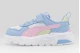 Puma Trinity 2 LT Βρεφικά Sneakers Λιλά, Λευκά, Ροζ, Κίτρινα