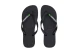 Havaianas Brasil Logo Unisex Σαγιονάρες Μαύρες, Λευκές
