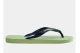 Havaianas Brasil Logo Unisex Σαγιονάρες Πράσινες, Μπλε