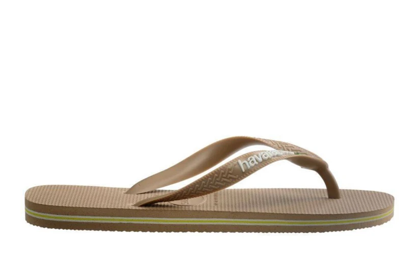 Havaianas Brasil Logo Unisex Σαγιονάρες Καφέ