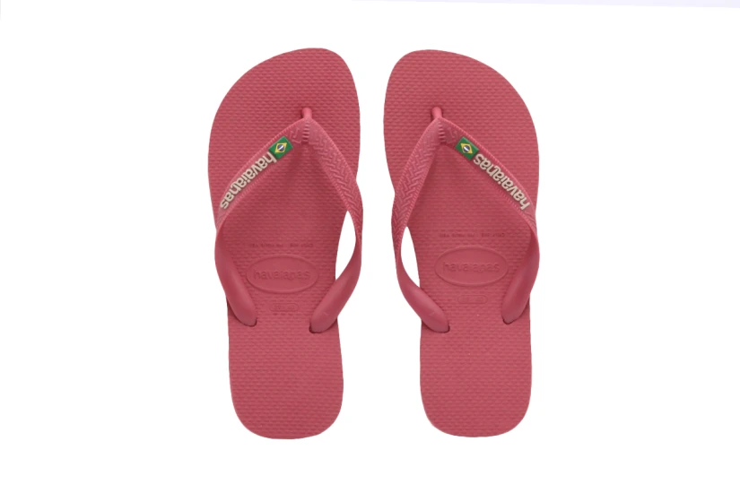 Havaianas Brasil Logo Unisex Σαγιονάρες Σάπιο Μήλο