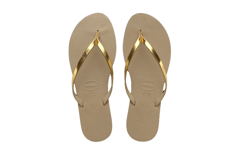 Havaianas You Metallic Σαγιονάρες Μπεζ, Χρυσές