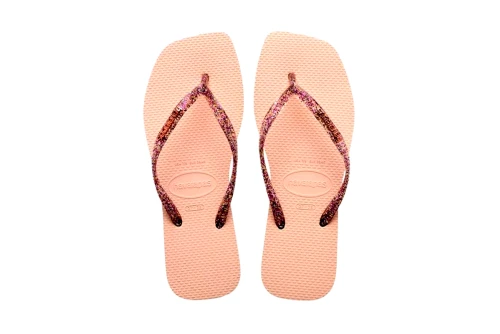 Havaianas Slim Square Logo Metallic Σαγιονάρες (4148257 0076)