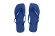 Havaianas Slim Square Logo Metallic Σαγιονάρες Μπλε, Μπλε Σκούρο