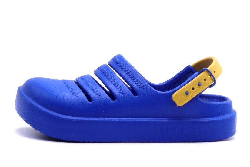 Havaianas Βρεφικά-Παιδικά Σαμπό Μπλε, Κίτρινα