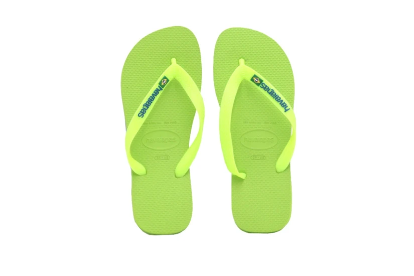 Havaianas Brasil Logo Unisex Σαγιονάρες Λαχανί