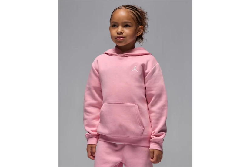 Jordan Brooklyn Fleece Παιδικό Φούτερ με Κουκούλα Ροζ
