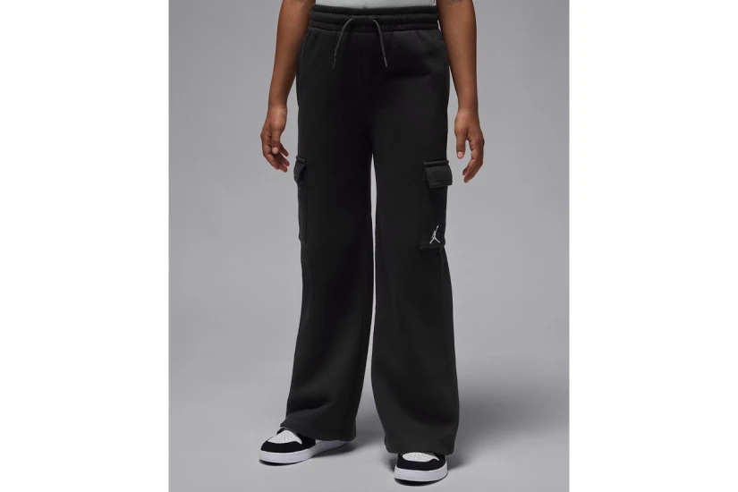 Jordan Brooklyn Fleece Cargo Παιδικό Παντελόνι Φόρμας Μαύρο