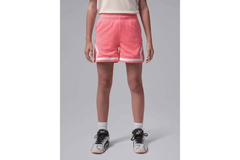 Jordan Sport Dri-FIT Diamond Παιδική Μπασκετική Βερμούδα Κοραλλί, Λευκή