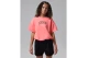 Jordan Flower Of Friendship Knit Παιδικό Κοντομάνικο Crop Top Κοραλλί