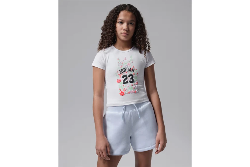 Jordan Floral Παιδικό Κοντομάνικο T-Shirt Λευκό, Διάφορα Χρώματα