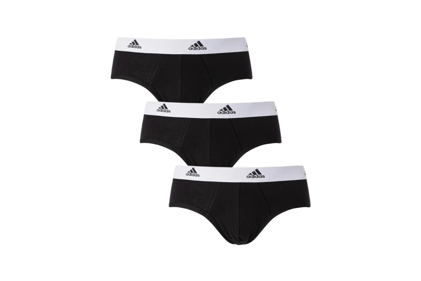 Adidas Performance Active Flex Cotton Εσώρουχο Σλιπ  3-Τεμάχια (4A1M01 BLACK-WHITE)