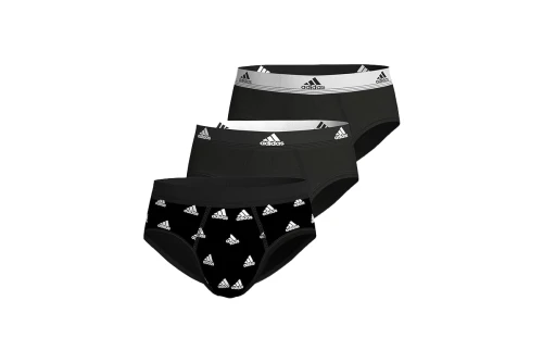 Adidas Performance Active Flex Cotton Εσώρουχο Σλιπ 3-Τεμάχια (4A1M01 BLK-BLK-PRT)