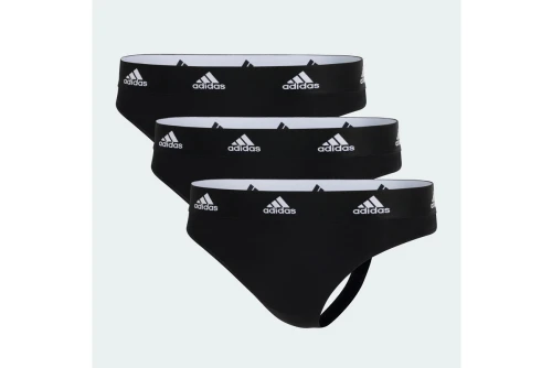 Adidas Performance Active Comfort Cotton Εσώρουχο String Γυναικείο 3-Τεμάχια (4A3P79 BLACK)