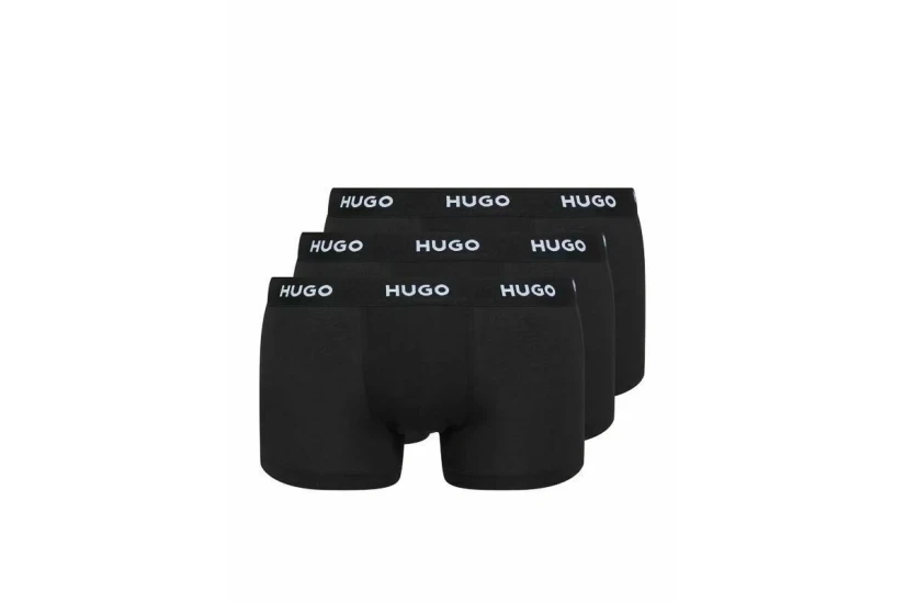 Hugo Ανδρικά Εσώρουχα Μπόξερ Μαύρα 3 Τεμάχια