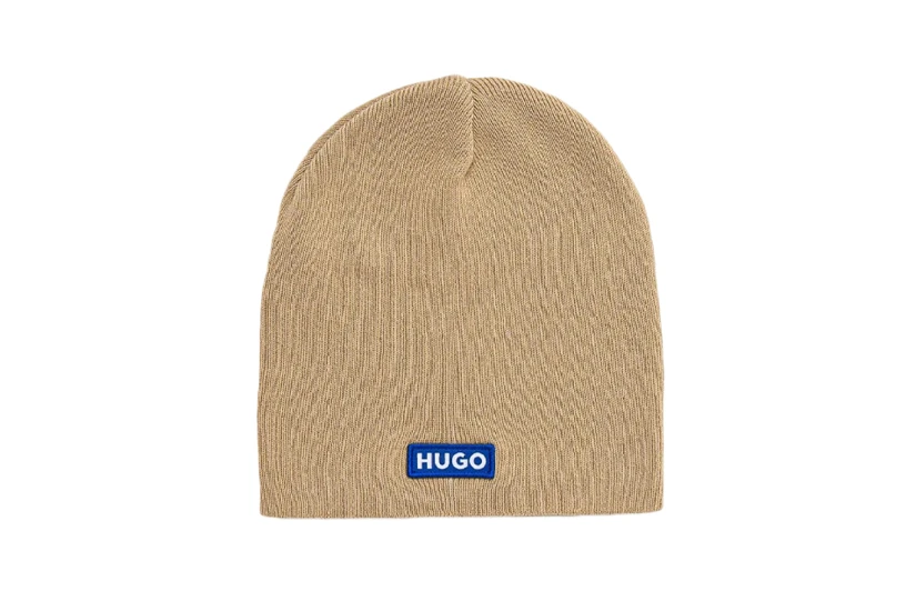 Hugo Unisex Χειμερινό Σκουφάκι Μπεζ