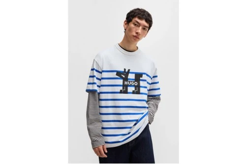 Hugo Nolastripe T-Shirt Ανδρικό (50530330 100)