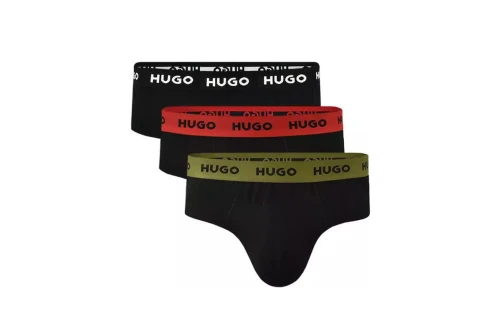 Hugo Hipbrief Εσώρουχο Σλιπ Ανδρικό 3-Τεμάχια (50532570 981)