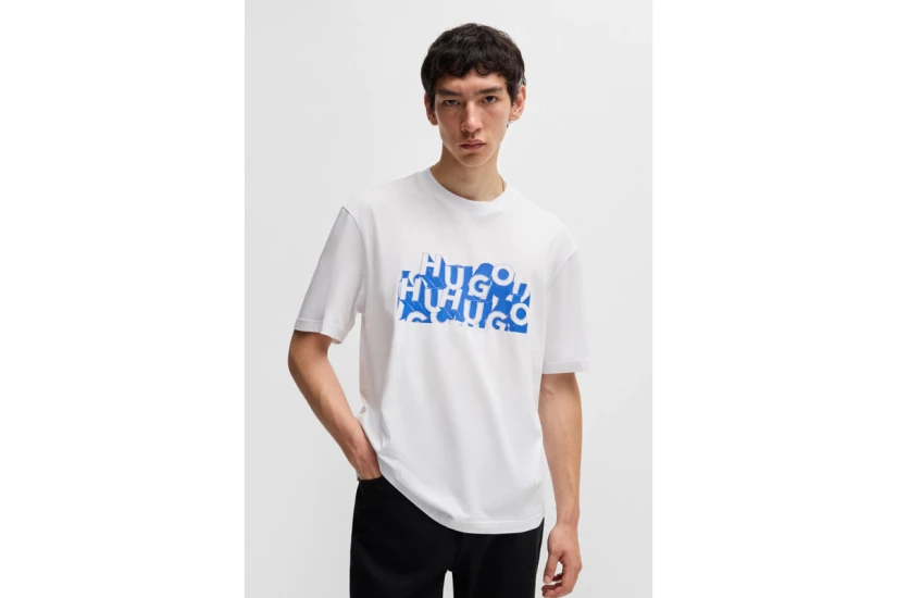 Hugo Nafralo Ανδρικό Κοντομάνικο T-Shirt Λευκό