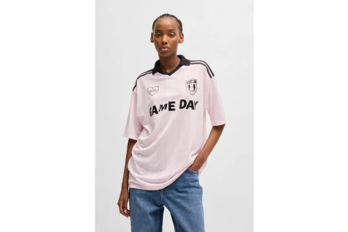 Hugo Dila Football Inspired Κοντομάνικη Μπλούζα Polo Γυναικεία (50537456 684)