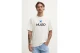 Hugo Newromi Logo Artwork Ανδρικό Κοντομάνικο T-Shirt Εκρού