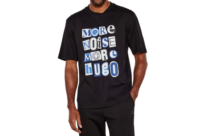 Hugo Notix Ανδρικό Κοντομάνικο T-Shirt Μαύρο