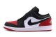 Jordan Air 1 Bred Toe Low Sneakers Μαύρα, Λευκά, Κόκκινα