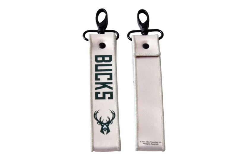Back Me Up NBA Milwaukee Bucks Lanyard Μπρελόκ Εκρού, Πράσινο