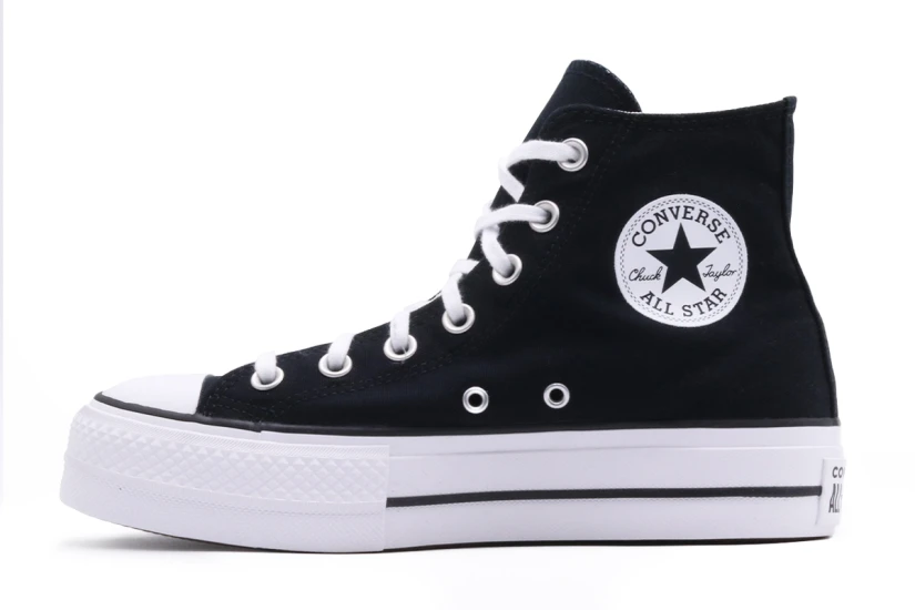 Converse Chuck Taylor All Star Lift Sneakers Μαύρα, Λευκά