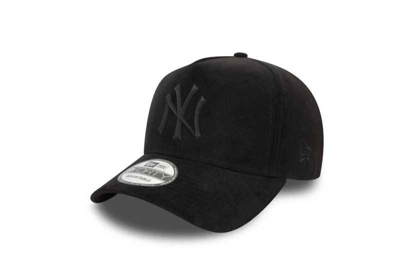 New Era New York Yankees MLB Faux Suede 9FORTY E-Frame Καπέλο Snapback Μαύρο