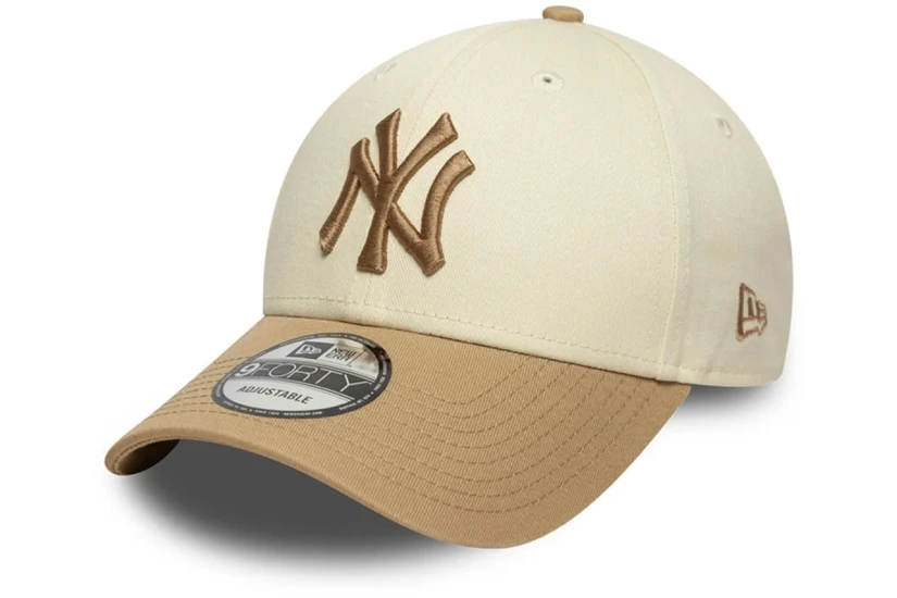 New Era New York Yankees MLB 9Forty Καπέλο Strapback Εκρού, Μπεζ