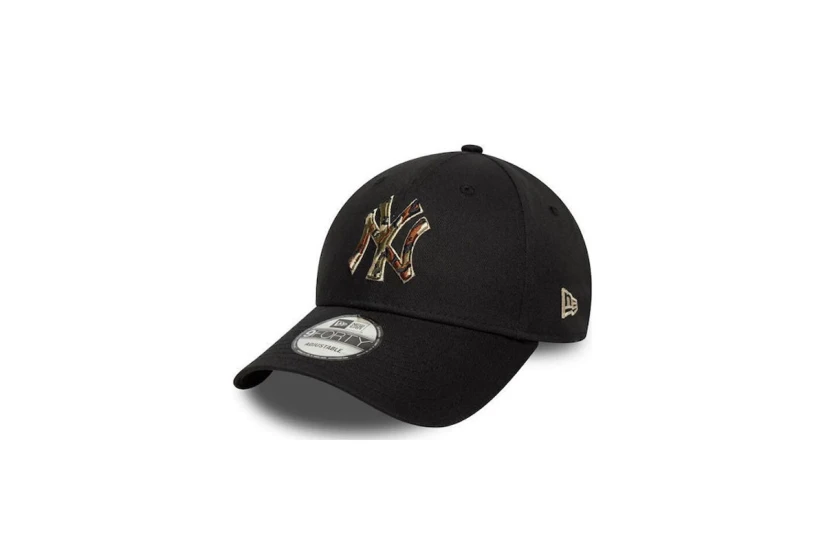 New Era New York Yankees MLB Outline Camo 9Forty Καπέλο Strapback Μαύρο, Παραλλαγής