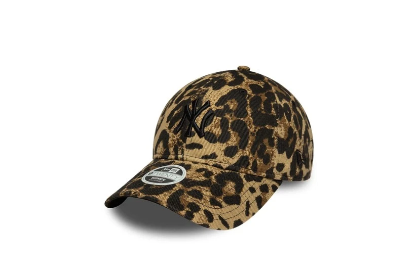 New Era New York Yankees MLB 9Twenty Leopard Καπέλο Strapback Καφέ, Μαύρο, Μπεζ