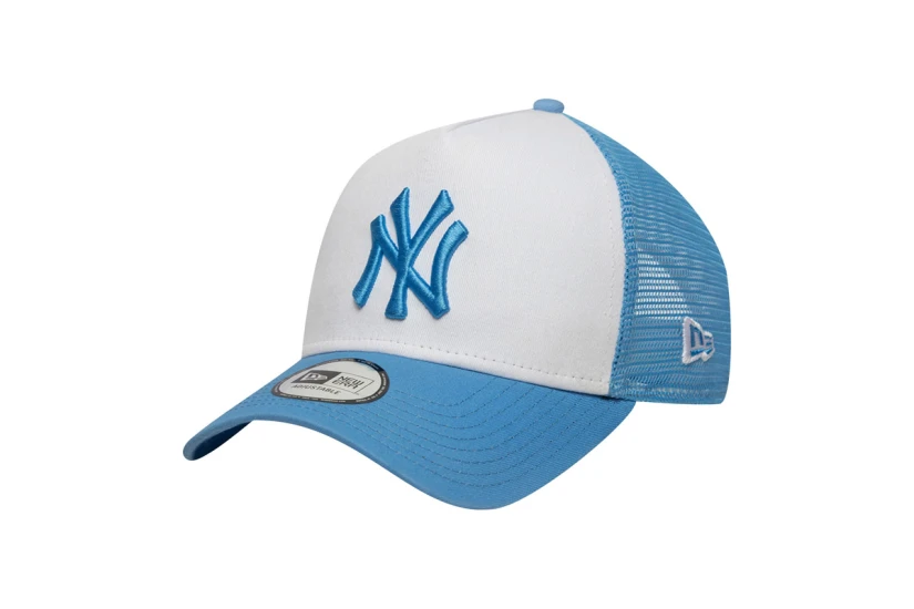 New Era New York Yankees League Essentials Trucker Καπέλο Snapback Γαλάζιο, Λευκό