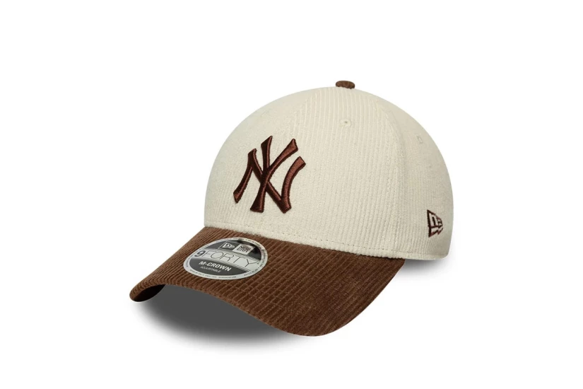 New Era Mlb Cord 9Forty M-Crown Καπέλο Strapback Εκρού, Καφέ