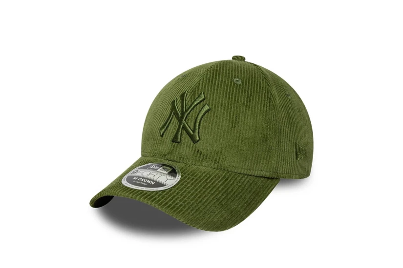 New Era New York Yankees MLB Cord Green 9FORTY M-Crown Καπέλο Strapback Λαδί