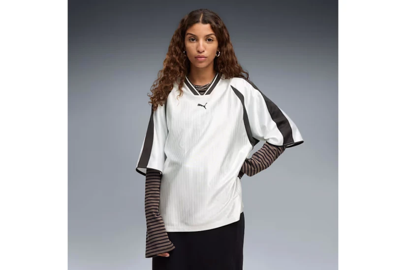 Puma T7 Oversized Football Jersey T-Shirt Γυναικείο (636622 02)