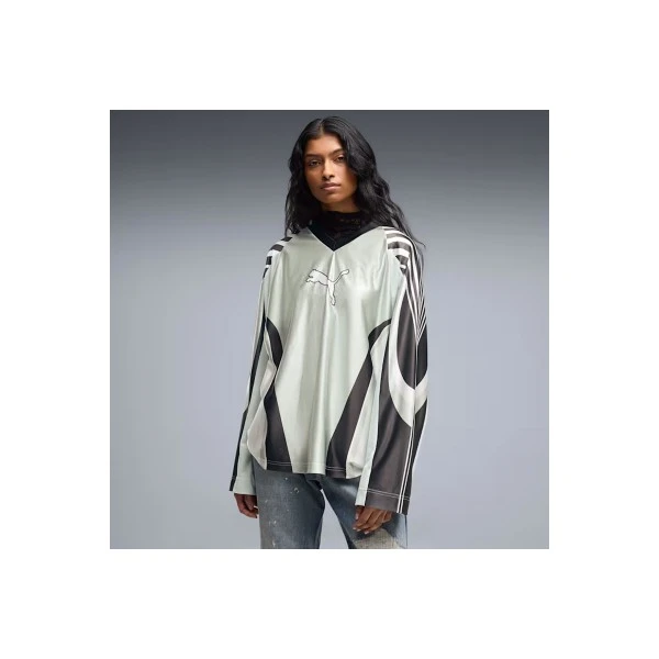 Puma Street Glam Bedazzled Jersey Μπλούζα Με V Γυναικεία (636650 29)