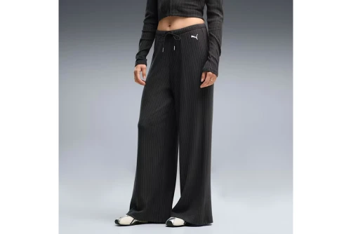 Puma Essentials Ribbed Wide-Leg Παντελόνι Φόρμας Γυναικείο (636667 01)