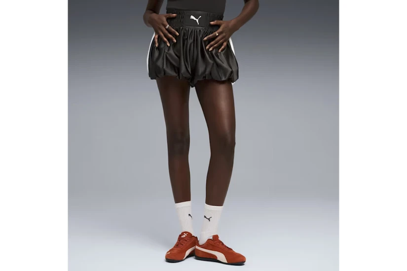 Puma T7 Balloon Boxer Γυναικείο Αθλητικό Σορτς Μαύρο, Λευκό