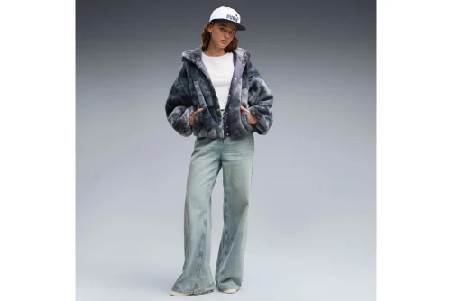 Puma Street Glam Oversized Fleece Jacket Γυναικείο (637142 35)