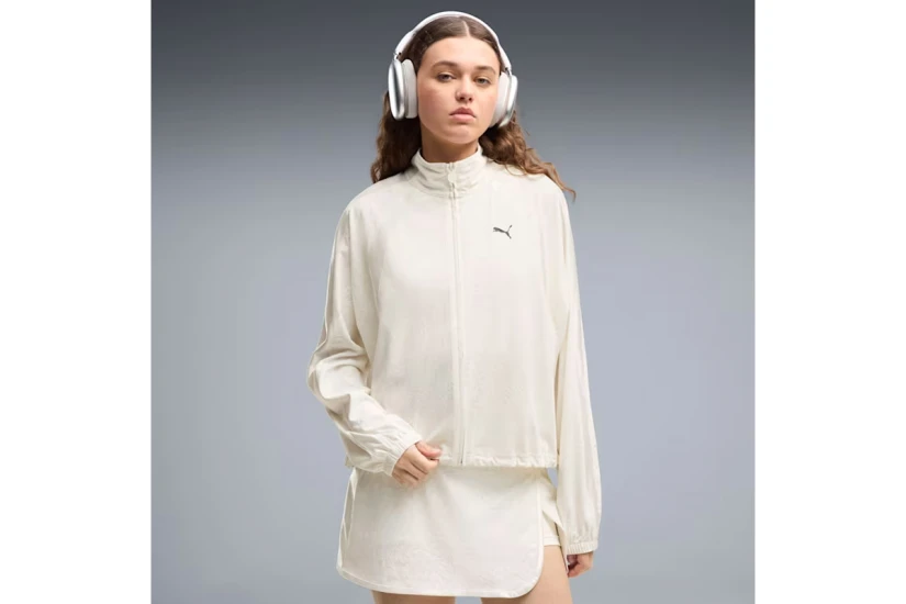 Puma Lace Pack T7 Relaxed Γυναικεία Πολυεστερική Ζακέτα Εκρού