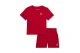 Jordan Brooklyn Essentials French Terry Βρεφικό Σετ Κοντομάνικο T-Shirt - Σορτς Κόκκινο