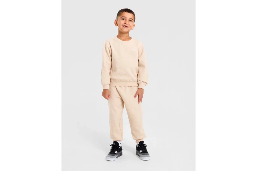 Jordan Bubble Knit Βρεφικό Σετ Μακρυμάνικη Μπλούζα - Παντελόνι Φόρμας
