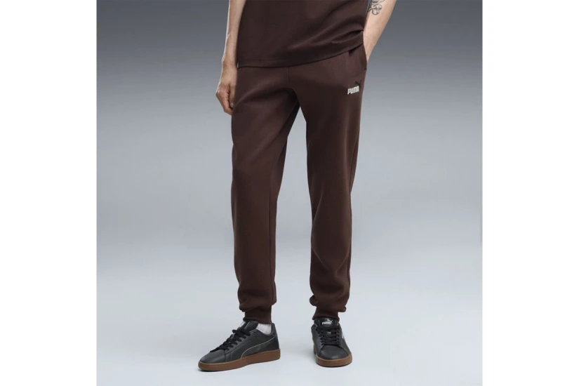Puma Essentials 2 Color No.1 Logo Ανδρικό Παντελόνι Φόρμας Καφέ